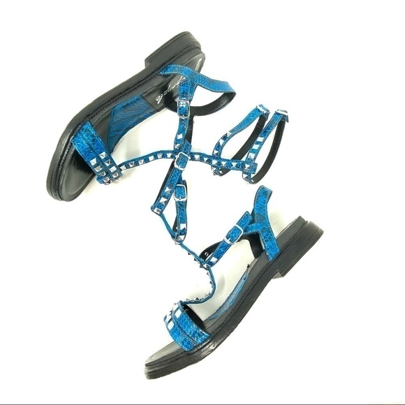 Free People Blue Dani Studded Gladiator Sandals - Picture 3 of 7